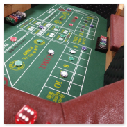 Craps table hire Derby